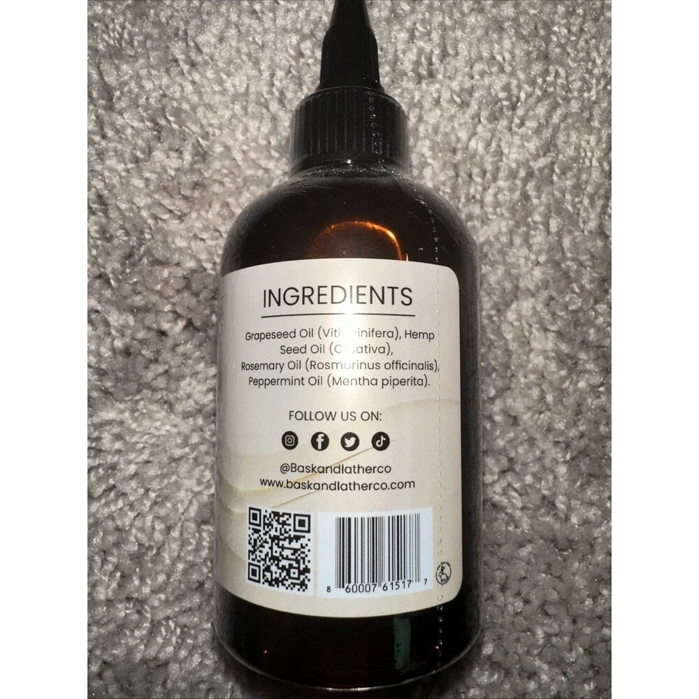 Bask & Lather Scalp Stimulator Hair Growth 4 Fl Oz